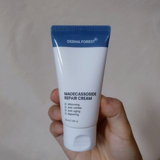 더마포레스트 마데카소사이드 리페어 크림 / 캐비아추출물 병풀추출물 시카케어 미백 주름개선 — 5점을 준 리뷰어가 2021년 7월 올린 사용 사진
