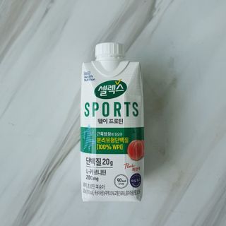 셀렉스스포츠 셀렉스 스포츠 웨이 프로틴 복숭아_ 330ml x 12팩 — 5점을 준 리뷰어가 2021년 7월 올린 사용 사진