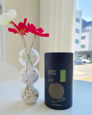 프리마인 자체 기업부설 연구소에서 찾아낸 건강한 수면의 비밀.  슬립토 플러스 30포 — 4점을 준 리뷰어가 2022년 5월 올린 사용 사진
