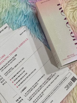 나우 [리브엠] 123억개 엑소좀으로 채운 눈부신 광채, 엑소코어 화이트닝 텐션 앰플 — 5점을 준 리뷰어가 2023년 9월 올린 사용 사진