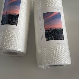 부직포나라 중금속유해물질ZERO 뜯어쓰는 주방 일회용수세미 60매 2매 — 3점을 준 리뷰어가 2022년 9월 올린 사용 사진