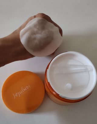 제주인디 비타민 C 반짝 점보 패드 — 5점을 준 리뷰어가 2023년 9월 올린 사용 사진