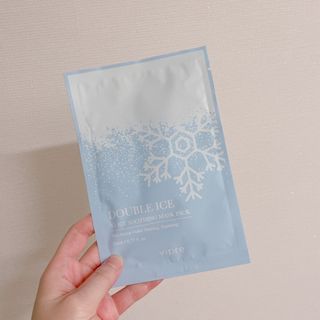 비프리코스메틱 더블아이스진정마스크팩 5매 — 5점을 준 리뷰어가 2023년 2월 올린 사용 사진