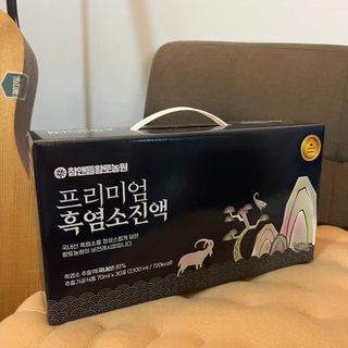 참앤들황토농원 국내산 흑염소를 정성스럽게 담은, 프리미엄 흑염소 진액 70ml x 30포 1박스 — 5점을 준 리뷰어가 2023년 1월 올린 사용 사진