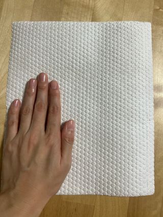 부직포나라 중금속유해물질ZERO 뜯어쓰는 주방 일회용수세미 60매 2매 — 5점을 준 리뷰어가 2022년 9월 올린 사용 사진
