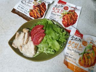 굽네몰 [굽네] 소스가 맛있는 닭가슴살 슬라이스 4종 — 5점을 준 리뷰어가 2021년 4월 올린 사용 사진