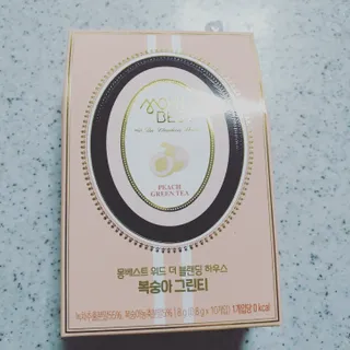 몽베스트 위드더 블랜딩 하우스 _복숭아 그린티 — 3점을 준 리뷰어가 2022년 12월 올린 사용 사진