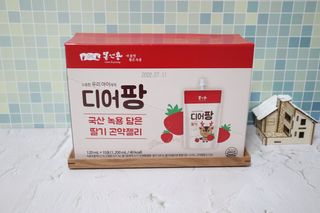 [몸엔용] 우리 아이 건강간식, 달콤한 녹용곤약젤리 디어팡 4종 — 5점을 준 리뷰어가 2021년 8월 올린 사용 사진