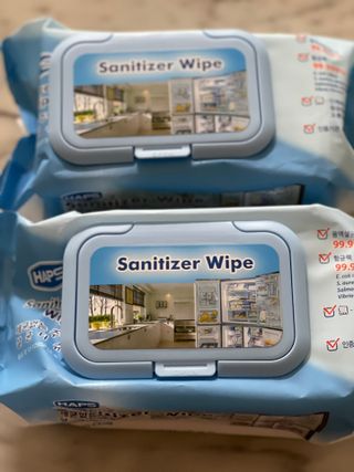 햅스 세균없는 주방 대형 2팩, HAPS sanitizer wipe — 5점을 준 리뷰어가 2022년 2월 올린 사용 사진