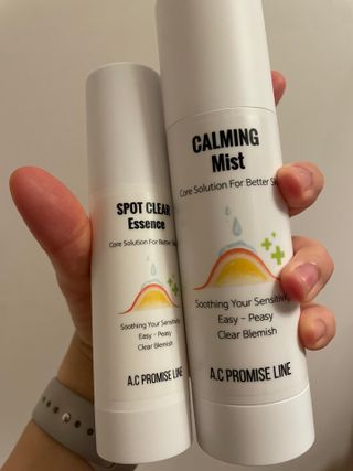 A.C PROMISE LINE 임상시험회사에서 제대로 만든, 민감성피부를 위한 트러블 기초라인 — 5점을 준 리뷰어가 2023년 7월 올린 사용 사진