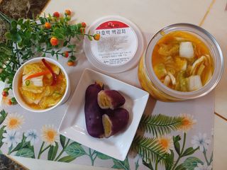 셰프애찬 단호박 백김치 1kg — 5점을 준 리뷰어가 2022년 10월 올린 사용 사진