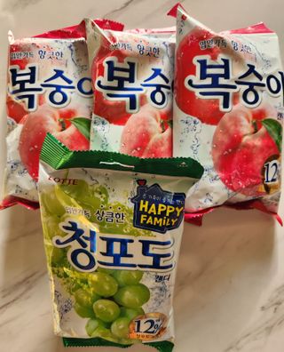 청포도캔디 복숭아캔디 — 5점을 준 리뷰어가 2022년 11월 올린 사용 사진