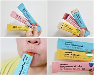 맛있게 골라먹는 이너셋 ABC젤리스틱 이너뷰티젤리 3종세트 15포X3박스 — 5점을 준 리뷰어가 2023년 4월 올린 사용 사진