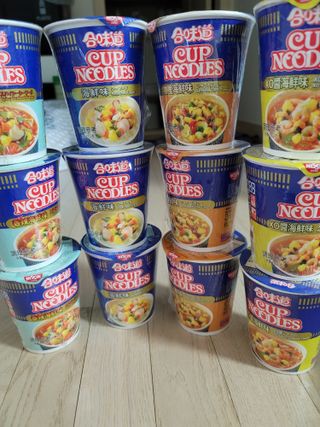 NISSIN 닛신 컵누들  4종 - 씨푸드오리지날, 씨푸드 스파이시, 씨푸드 커리, 씨푸드 XO소스 — 5점을 준 리뷰어가 2022년 4월 올린 사용 사진