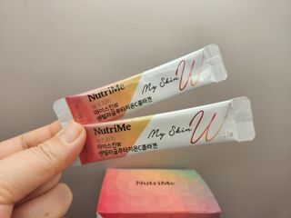 뉴트리미 마이스킨W 센텔라글루타치온C콜라겐 28포 — 5점을 준 리뷰어가 2023년 2월 올린 사용 사진