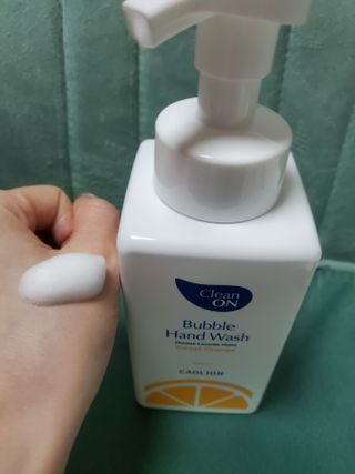 카오리온코스메틱스 클린온 버블 핸드 워시 500ml — 5점을 준 리뷰어가 2021년 8월 올린 사용 사진