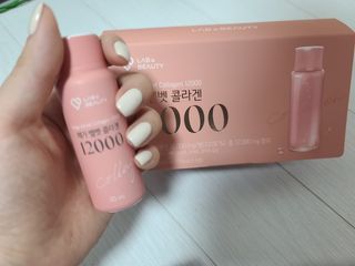랩앤뷰티 메가 벨벳 콜라겐 12000 — 5점을 준 리뷰어가 2021년 5월 올린 사용 사진