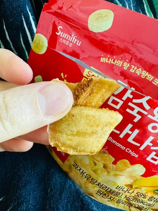 스미후루 코리아 [구매평]감숙왕 바삭 바나나칩(수정본) — 5점을 준 리뷰어가 2025년 8월 올린 사용 사진