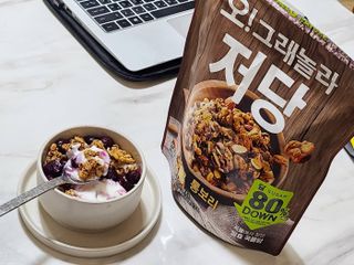 맛있게 먹어도 당 1g 대, 오!그래놀라 저당 통보리 — 5점을 준 리뷰어가 2025년 1월 올린 사용 사진