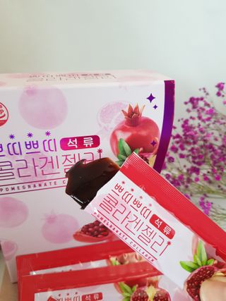 헬스업_쁘띠쁘띠석류콜라겐젤리_20g x 14포 — 5점을 준 리뷰어가 2021년 2월 올린 사용 사진