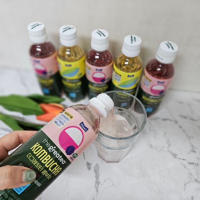 [매일유업] 더그레잇티 44kcal 콤부차 300ml *12개입 (오리지널 6개+베리리치 6개) 리뷰 사진