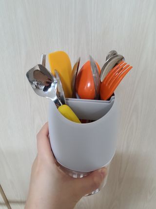 원달러샵 물기순삭 뽀송뽀송 규조토 수저통 — 5점을 준 리뷰어가 2021년 1월 올린 사용 사진