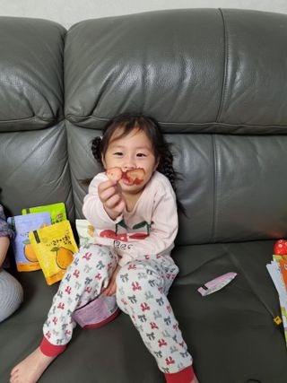 아비삭과일칩 5종 /딸기,사과,배,귤,무화과 5종 — 5점을 준 리뷰어가 2021년 5월 올린 사용 사진