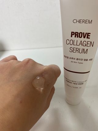 체르엠  프루브 콜라겐 앰플세럼 60ml 1병 — 5점을 준 리뷰어가 2022년 1월 올린 사용 사진