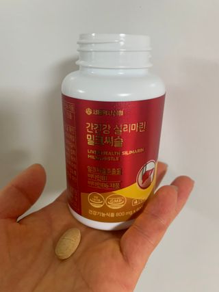 서울약사신협 간건강 실리마린 밀크씨슬 800mg, 60정 — 5점을 준 리뷰어가 2021년 10월 올린 사용 사진