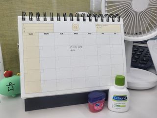 리훈 곰부 세우는 체크리스트 위클리 탁상 플래너 주간 일주일 계획표 — 5점을 준 리뷰어가 2023년 2월 올린 사용 사진