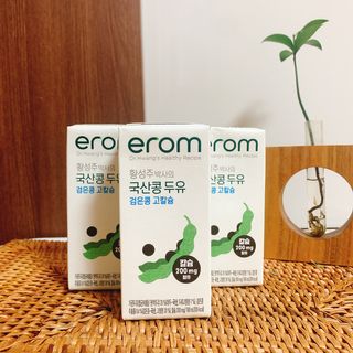 이롬 erom 황성주박사의 국산콩 두유 검은콩 고칼슘 — 5점을 준 리뷰어가 2020년 12월 올린 사용 사진