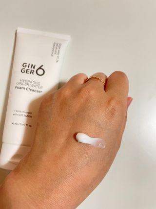 GINGER6 하이드레이팅 진저 워터 폼클렌징 — 5점을 준 리뷰어가 2021년 10월 올린 사용 사진