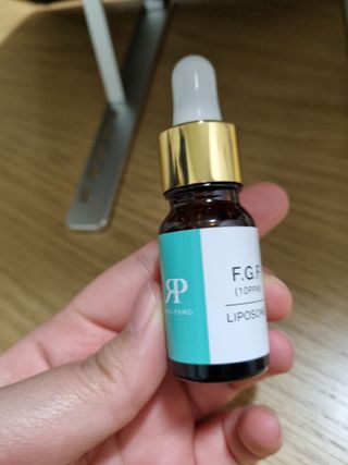 랑팡 EGF+FGF 10ppm 리포좀 앰플 원액 10ml — 5점을 준 리뷰어가 2021년 11월 올린 사용 사진