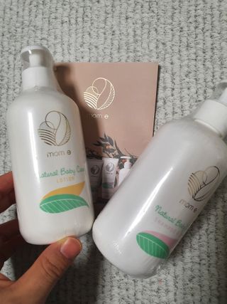 mom e 맘이 내추럴 베이비 케어 샴푸앤바스+로션 — 5점을 준 리뷰어가 2021년 1월 올린 사용 사진
