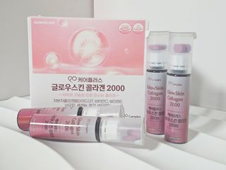 [경남제약헬스케어] 케어플러스 글로우스킨 콜라겐 2000 1박스(10일분) / 피부기능성 이중제형 마시는콜라겐 — 5점을 준 리뷰어가 2024년 7월 올린 사용 사진