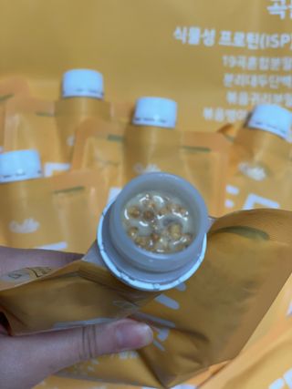 [덜다] 든든 식물성 단백질 쉐이크 40g X 7입 (곡물/딸기) — 5점을 준 리뷰어가 2023년 8월 올린 사용 사진