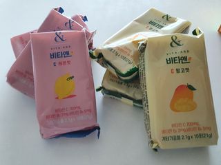 비타앤C 레몬맛, 망고맛 — 5점을 준 리뷰어가 2021년 6월 올린 사용 사진