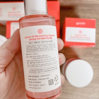 아이앤립 / EYENLIP 아이앤립 연어오일 리바이탈라이징 토너+앰플+크림 3종 세트 — 4점을 준 리뷰어가 2021년 5월 올린 사용 사진