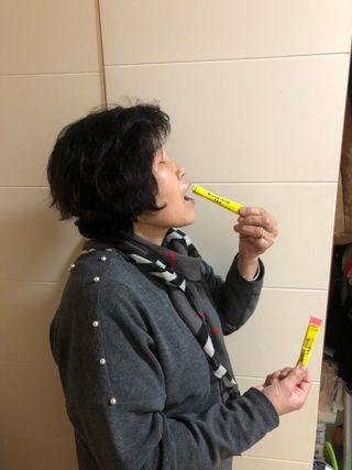 힐리셔스 퓨어바이탈 석류맛 — 5점을 준 리뷰어가 2021년 2월 올린 사용 사진