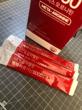 메타아르기닌 GC녹십자웰빙 메타 아르기닌 6000 플러스 오르니틴 — 5점을 준 리뷰어가 2022년 11월 올린 사용 사진