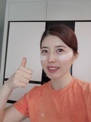 [풀리다 노잠패치] / 잠깨는 패치(졸음방지+눈가케어) 1팩(5회분) /공부할때, 운전할때, 골프, 눈 피로할때 — 5점을 준 리뷰어가 2022년 11월 올린 사용 사진