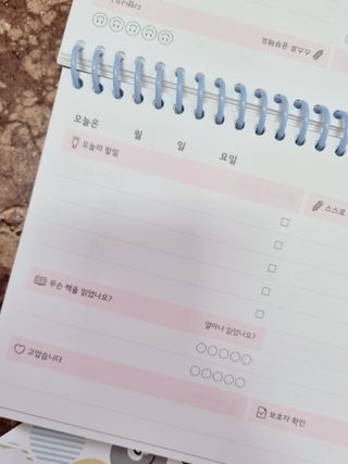 리훈 차일드라이크 초등학생 스터디 플래너 — 5점을 준 리뷰어가 2022년 3월 올린 사용 사진