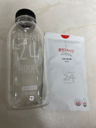 클린24시간 1BOX(5포) + 전용보틀(500ml) — 5점을 준 리뷰어가 2023년 3월 올린 사용 사진