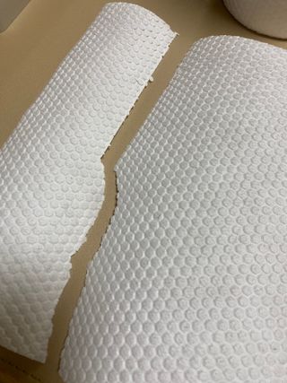 부직포나라 중금속유해물질ZERO 뜯어쓰는 주방 일회용수세미 60매 2매 — 4점을 준 리뷰어가 2022년 11월 올린 사용 사진