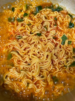 [풀무원] 자연은맛있다 정면, 백면, 홍면  세트 — 5점을 준 리뷰어가 2021년 4월 올린 사용 사진