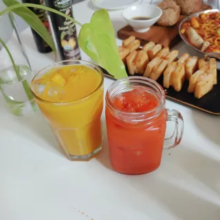 탐라원 제주의 맛, 몬딱주스 4종세트 - 한라봉몬딱주스, 천혜향몬딱주스, 청귤에이드, 당근몬딱주스 — 5점을 준 리뷰어가 2021년 8월 올린 사용 사진