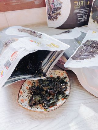 광천우리맛김 우리집밥도둑 맛있는광천김 우리김자반 50g 5봉 — 5점을 준 리뷰어가 2021년 10월 올린 사용 사진