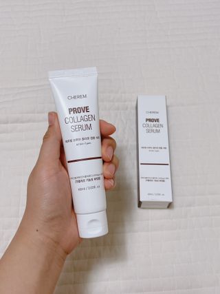 체르엠  프루브 콜라겐 앰플세럼 60ml 1병 — 5점을 준 리뷰어가 2022년 4월 올린 사용 사진