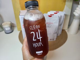 클린24시간 1BOX(5포) + 전용보틀(500ml) — 5점을 준 리뷰어가 2022년 10월 올린 사용 사진