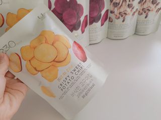 딜라이트 프로젝트 바삭한 원물칩 3종 고구마칩, 자색고구마칩, 느타리버섯칩 [총 6봉지] — 5점을 준 리뷰어가 2022년 3월 올린 사용 사진